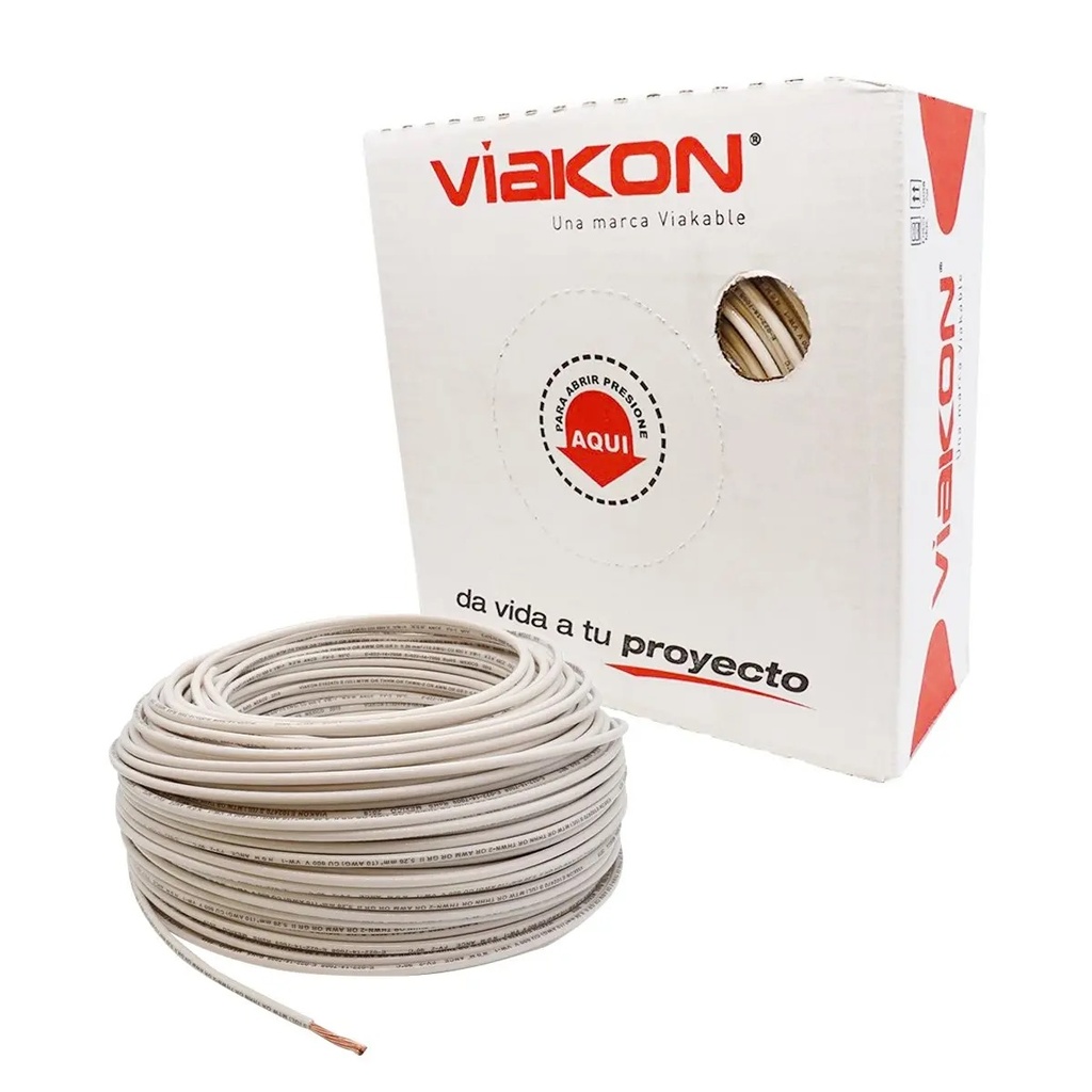 CABLE THHN #10 DE COBRE BLANCO (CAJA)