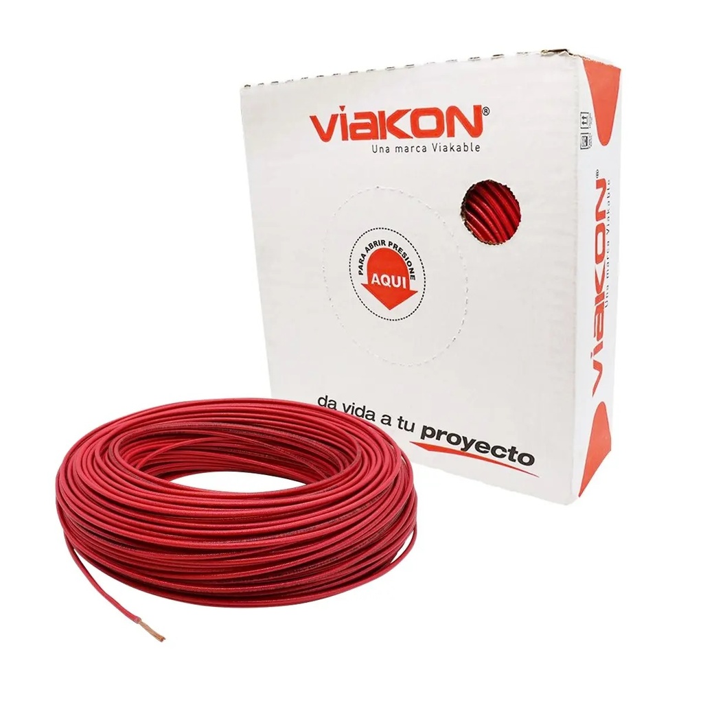 CABLE THHN #12 DE COBRE ROJO (CAJA)
