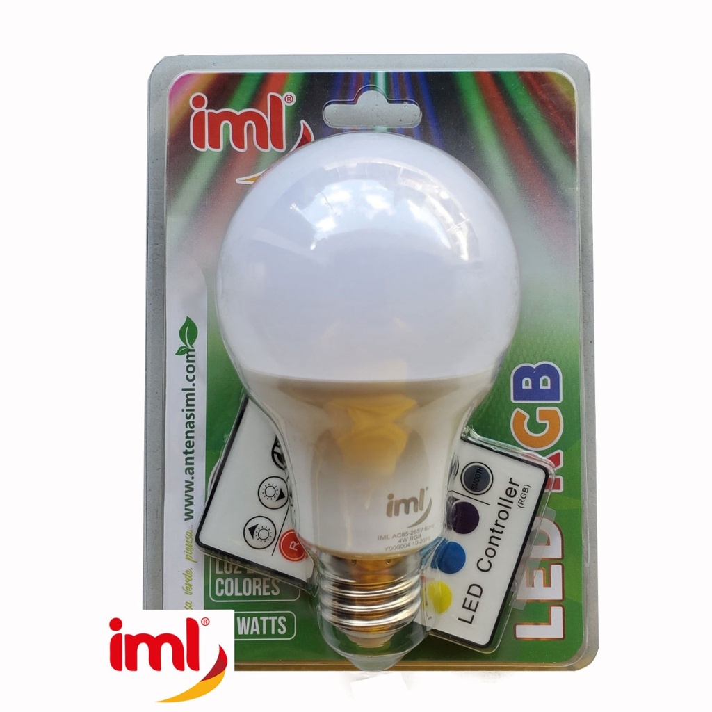 FOCO LED LUZ DE COLORES 7W IML