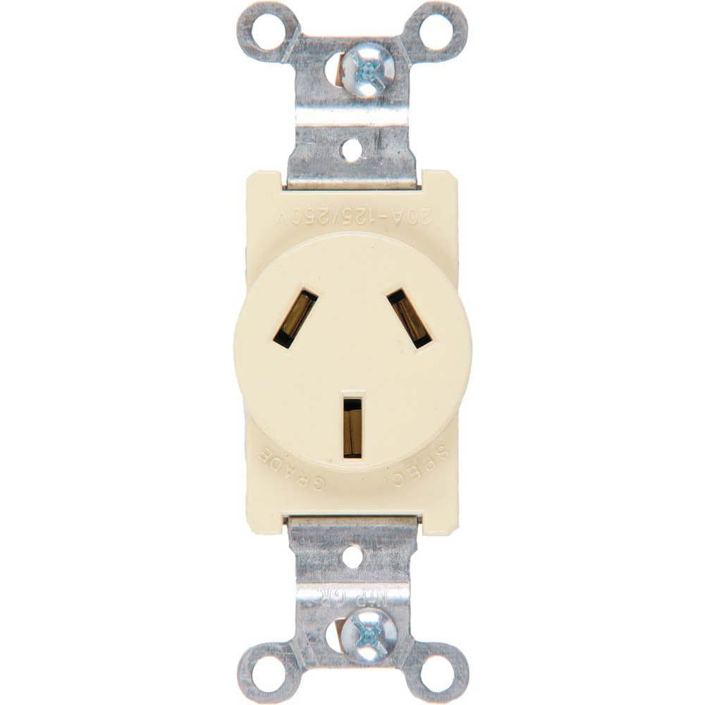 ARMADURA POLARIZADA 20A 125/250V MARFIL EAGLE