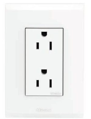 ARMADURA DOBLE POLARIZADA 16A NOBILE BLANCO BTICINO