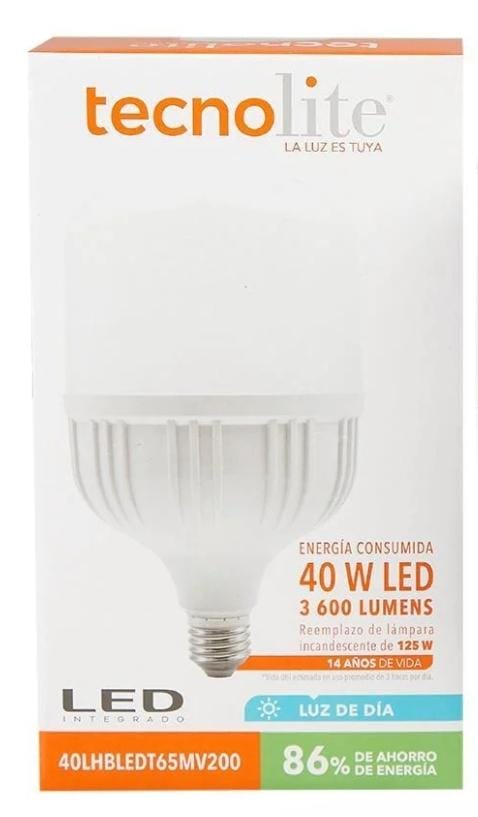 BOMBILLA LED ALTA POTENCIA 40W 110-220V TECNO LITE