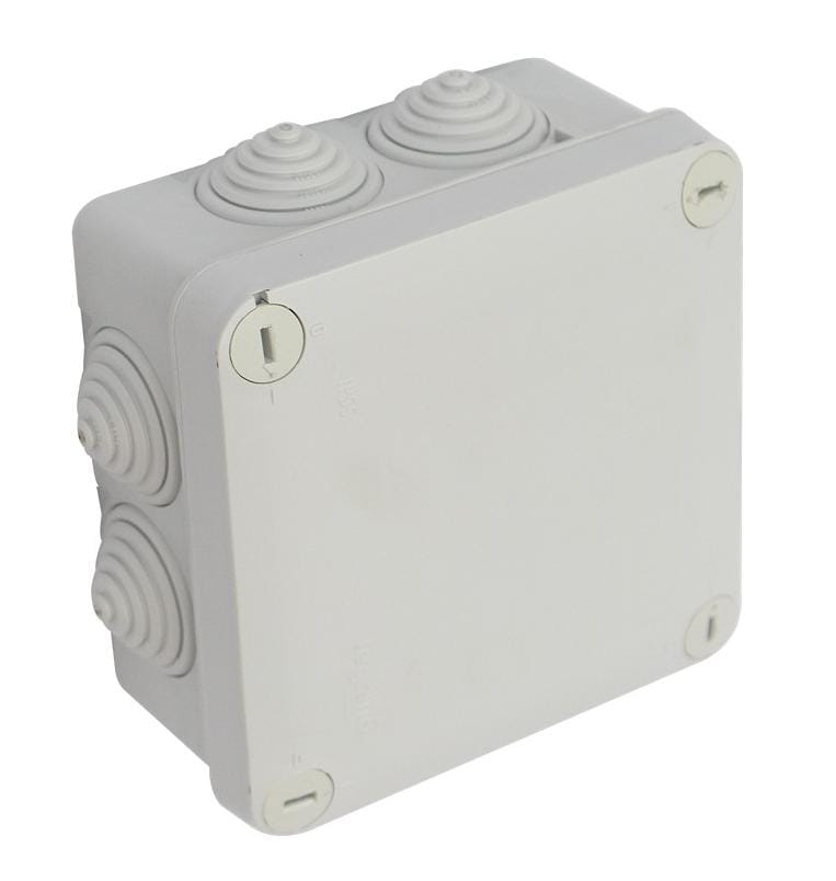 CAJA CUADRADO PLEXO P/INTEMPERIE 100X100X55MM JSL EAGLE
