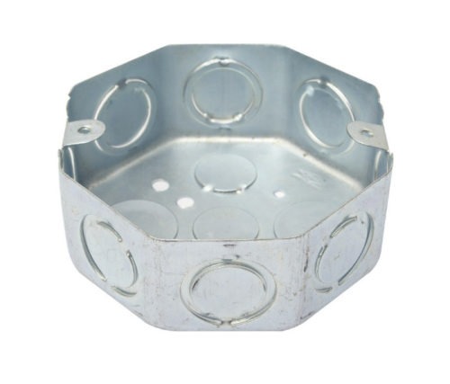 CAJA OCTAGONAL GALVANIZADA