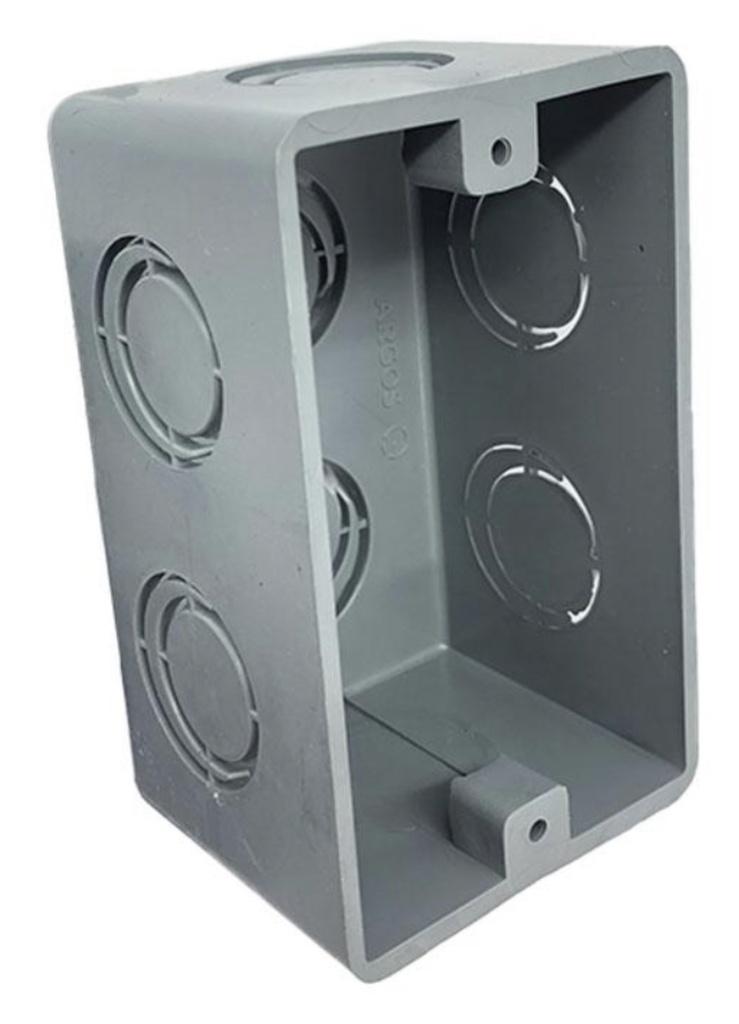 CAJA RECTANGULAR PLASTICA GRIS/PRO ARGOS