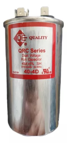 CAPACITOR 40UF DUAL VOLTAJE GRIS METAL QUALITY