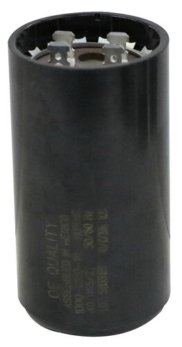 CAPACITOR ARRANQUE 145/175UF 220V NEGRO JARD