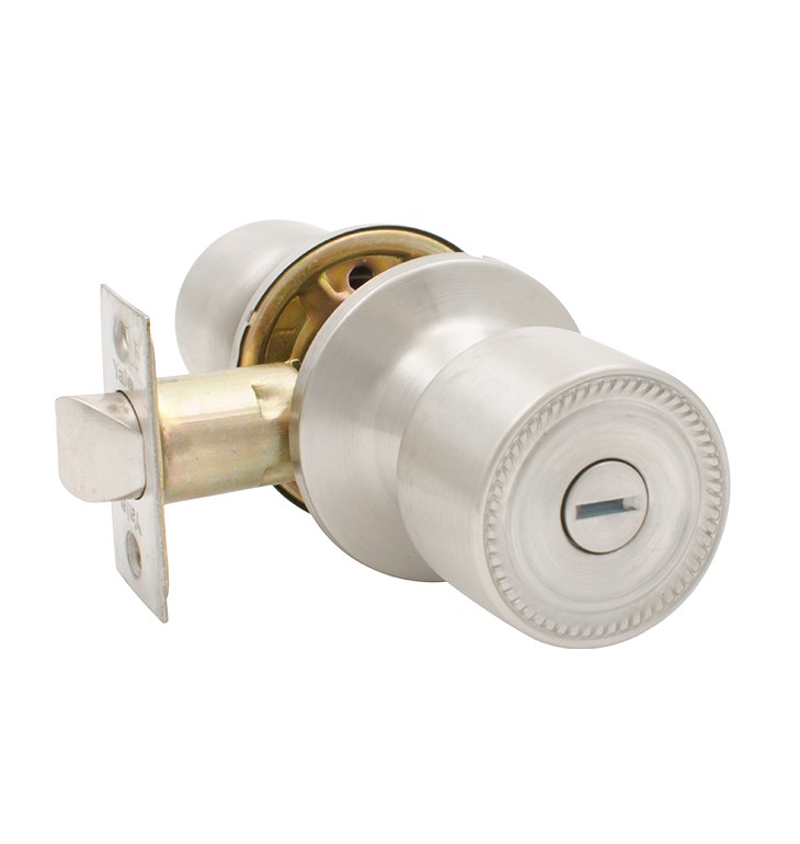 CHAPA ACERO INOXIDABLE PLATIADA DE POMO YALE