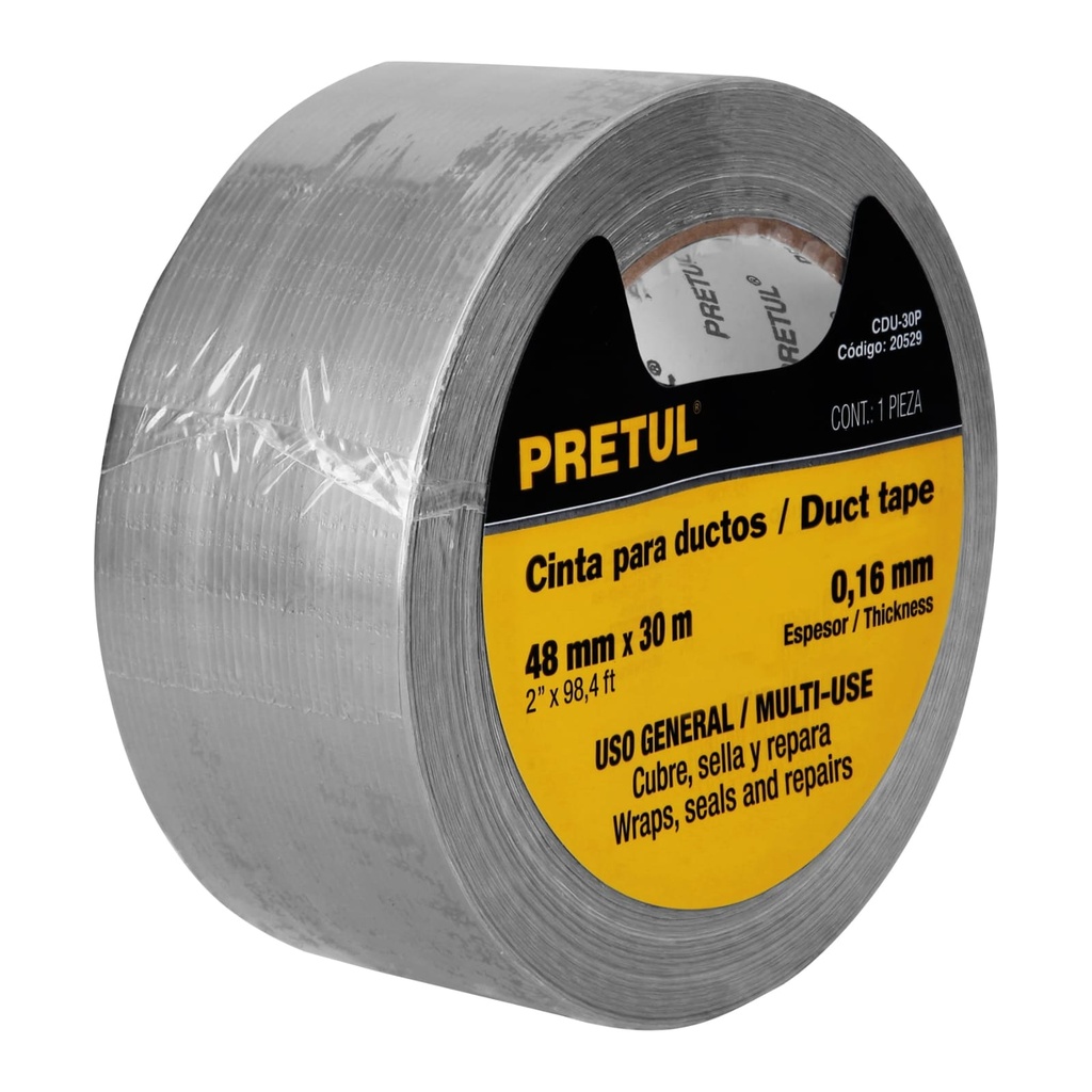 CINTA PARA DUCTO 30M PRETUL