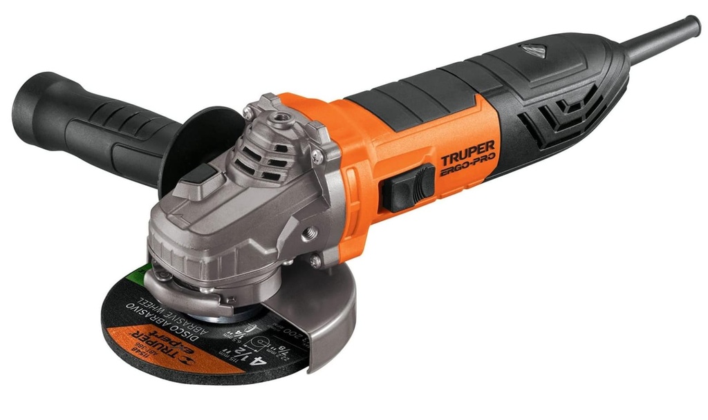 ESMERILADORA ANGULAR 4-1/2 DE 800W ERGO PRO TRUPER