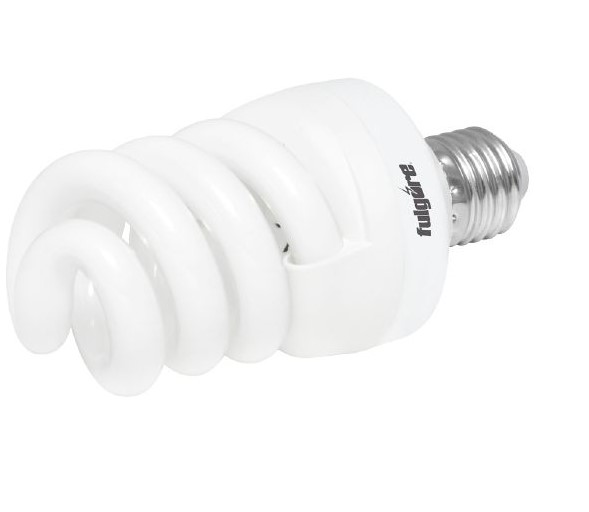 FOCO AHORRADOR ESPIRAL 20W LUZ CALIDA FULGORE