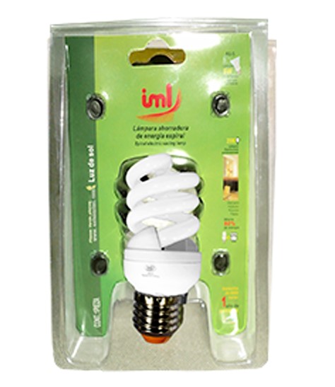 FOCO AHORRADOR ESPIRAL DE 8W IML