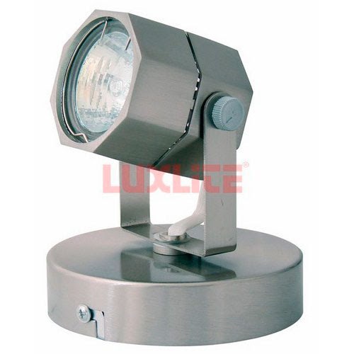LAMPARA 1 SPOT 50W P/MR16 PLATEADA LUXLITE