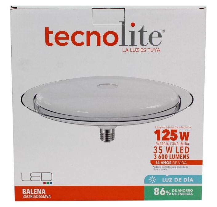 LAMPARA LED CIRCULAR DECORATIVA 35W LUZ BLANCA TECNO LITE