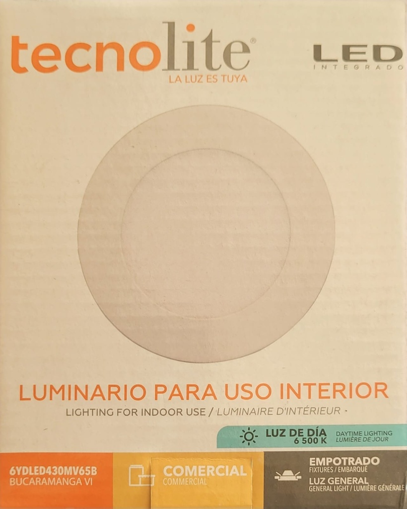 LAMPARA LED OJO DE BUEY 7 12W DL BLANCO TECNO LITE