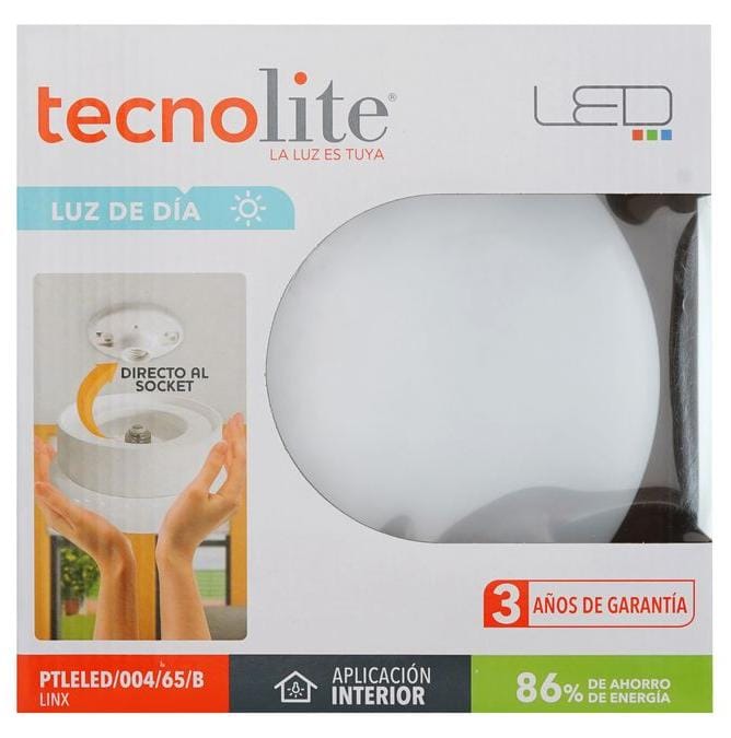 LAMPARA LED PARA TECHO 13W P/PLAFONERA DL BLANCA TECNO LITE