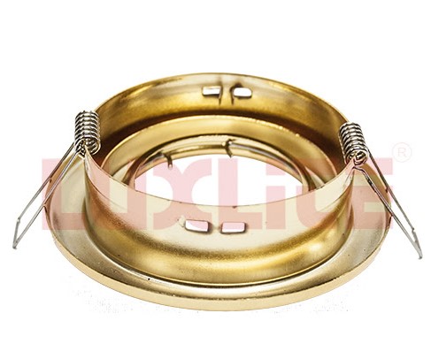 LAMPARA OJO DE BUEY MOVIBLE P/C FALSO DORADO 45°