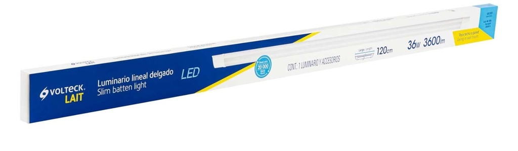 LUMINARIO PARA GABINETE SLIM DE LED 36W VOLTECK