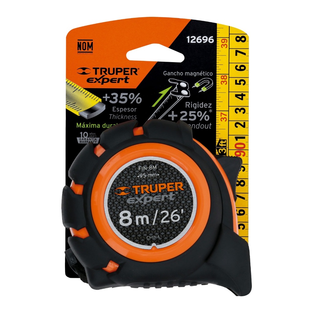 METRO FLEXOMETRO INDUSTRIAL 8M CINTA 1 TRUPER