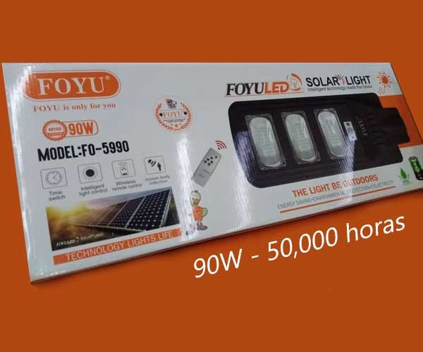PANEL DE ALUMBRADO C/SENSOR DE MOVIMIENTO DE 90W FOYU