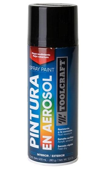 PINTURA SPRAY NEGRO ALTA TEMPERATURA TOOLCRAFT