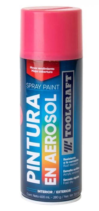 PINTURA SPRAY ROSA BRILLANTE TOOLCRAFT