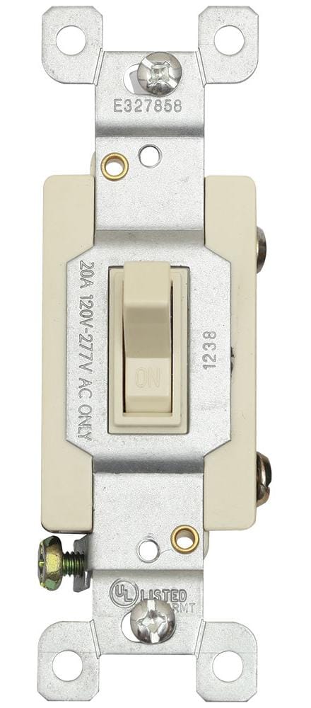 SWITCH SENCILLO 20A 120-270V MARFIL EAGLE