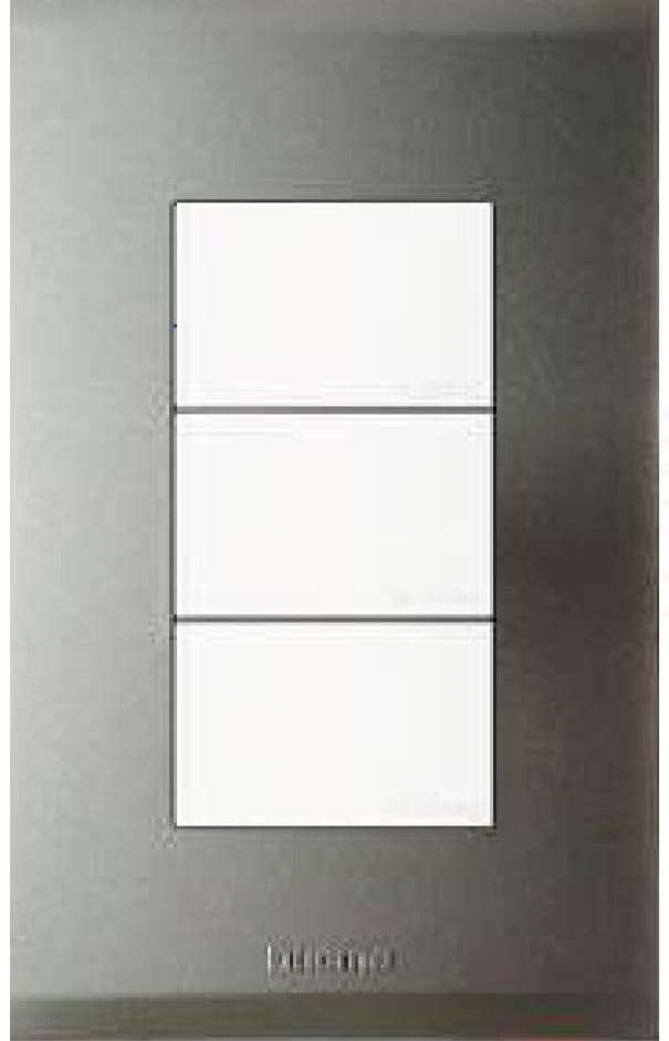 SWITCH TRIPLE 15A NOBILE CHAMPAGNE BTICINO