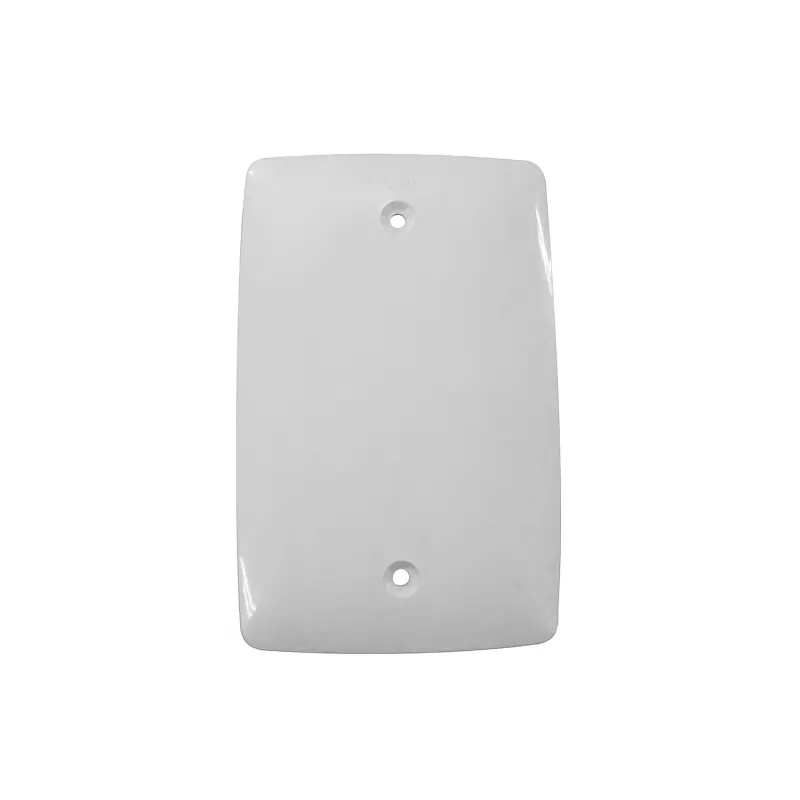 TAPA CIEGA RECTANGULAR PLASTICO BLANCO INDUMA