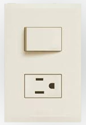 ARMADURA 15A CON SWITCH MARFIL NOBILE BTICINO