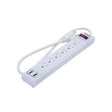 REGLETA DE 6 TOMA CON USB FG LIGHTING