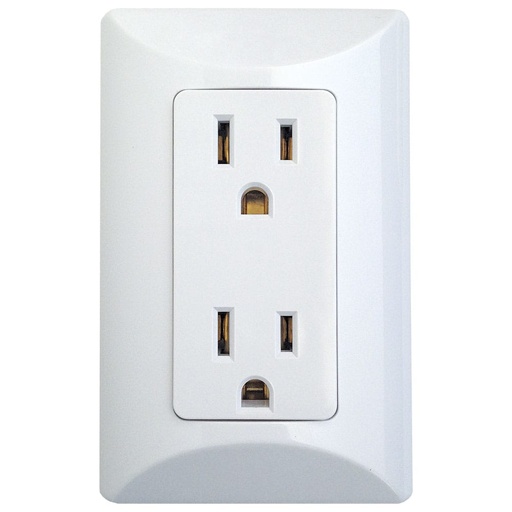 [77W] ARMADURA DOBLE POLARIZADA 15A S/PONER BLANCO EAGLE