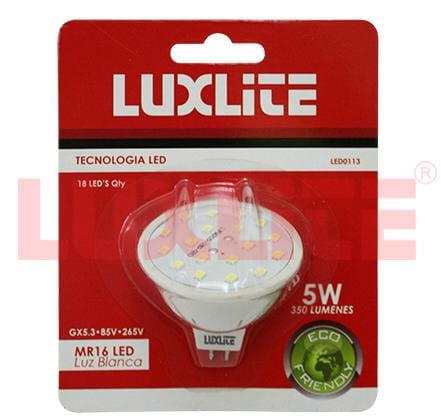 [LED0113] BOMBILLA LED MR16 5W 120V DL LUXLITE