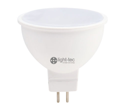 [LT-MR16/7WW-W-D] BOMBILLA LED MR16 7W 120V LUZ CALIDA DIMERIZABLE LIGHT-TEC