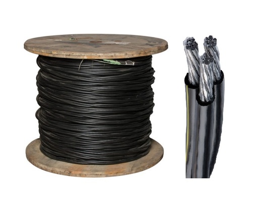 [1668] CABLE TRIPLEX #4 NEUTRO FORRADO (METRO)