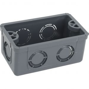 [2113] CAJA RECTANGULAR PLASTICA GRIS AMANCO