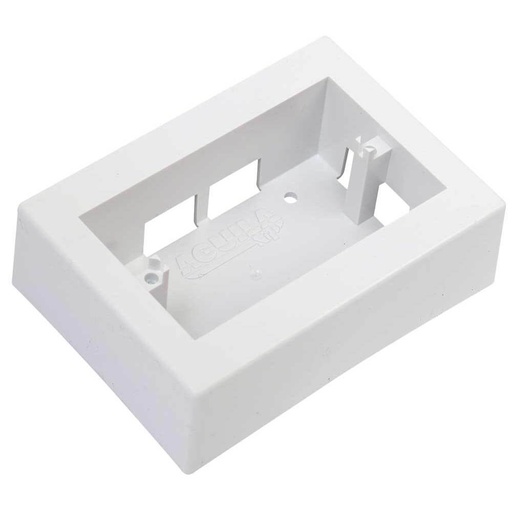 [6010B] CAJA RECTANGULAR PLASTICA PARA CANALETA EAGLE