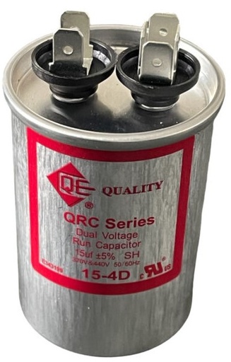 [15UF2] CAPACITOR 15UF DUAL VOLTAJE GRIS METAL QUALITY