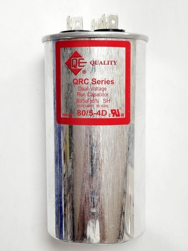 [80UF2] CAPACITOR 80UF DUAL VOLTAJE GRIS METAL QUALITY