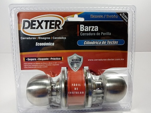 [DT6817] CHAPA BOLA ACERO PLATIADA INOXIDABLE DEXTER