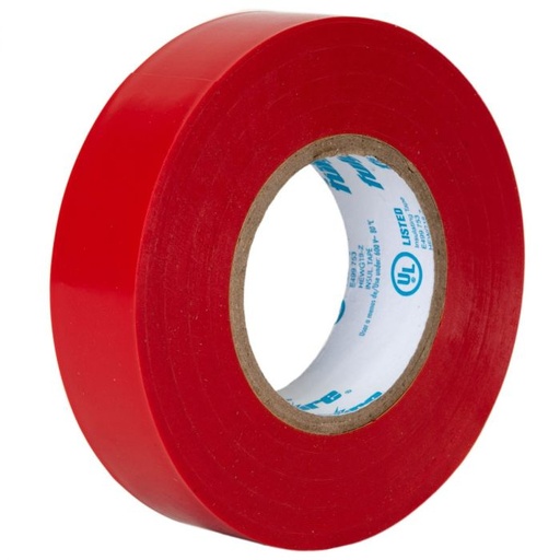 [FU0380] CINTA DE AISLAR 60 ROJO FULGORE
