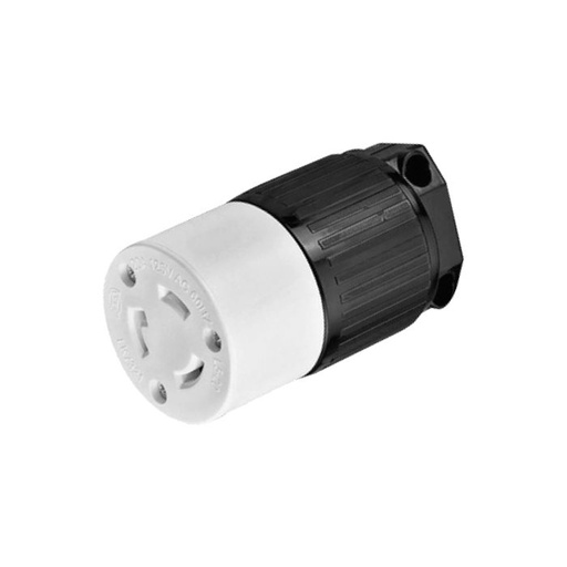 [FU1590] CONTACTO EXTENSION  SEGURIDAD MEDIA VUELTA 3P 15A 125V FULGORE