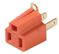[FU0106] ESPIGA DE HULE NARANJA CONVERTIDORA TRES A DOS
