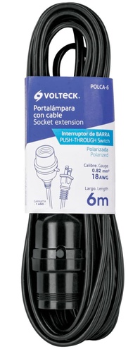[47143] EXTENSION CON PORTA LAMPARA 6 METRO VOLTECK
