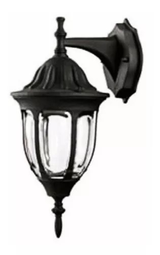 [9400420] FAROL DE PARED CLASICO SUSPENDIDO NEGRO ARGOS