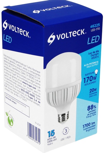 [46225] FOCO ALTA POTENCIA 20W 110V/220V VOLTECK