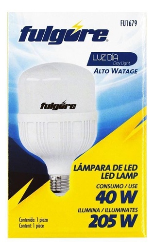 [FU1679] FOCO LED 40W ALTA POT. LUZ DIA E27 FULGORE