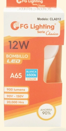 [CLA012] FOCO LED CLASICA DE 12W FG LIGHTING