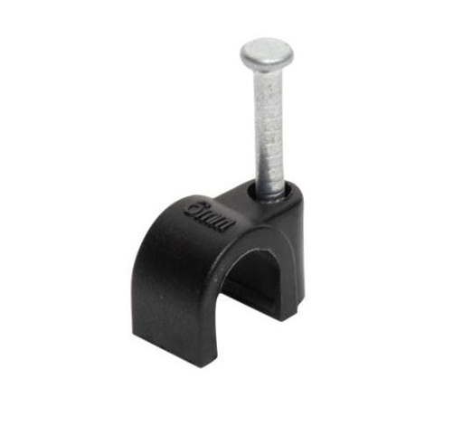 [FU0713] GRAPA CURVA PARA CABLE COAXIAL 100 PZS FULGORE