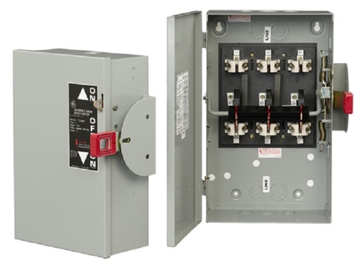[TC35323] INTERRUPTOR DE SEGURIDAD 3X100A 240V DOBLE TIRO G.E.